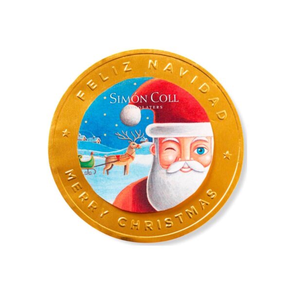 Chocolate santa coin