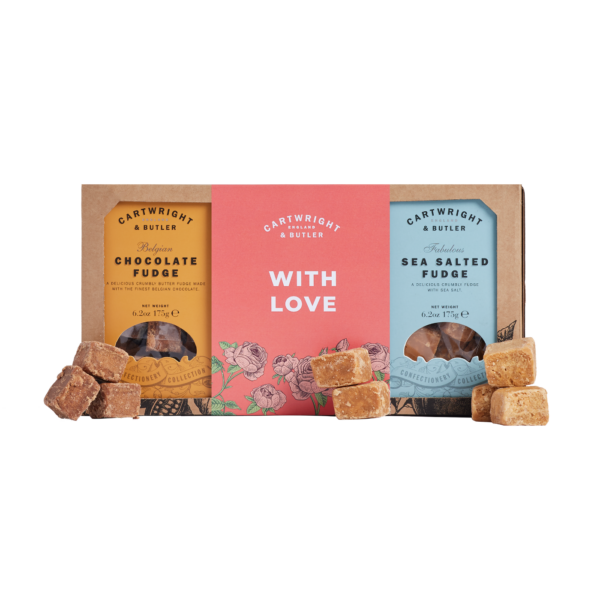 CARTWRIGHT & BUTLER TRIO OF FUDGE - WITH LOVE GIFT SET