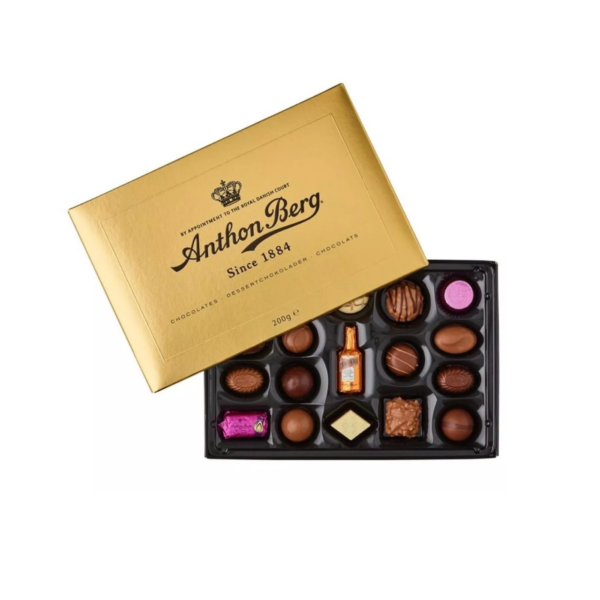 A BERG LUXURY GOLD CHOC BOX 200G