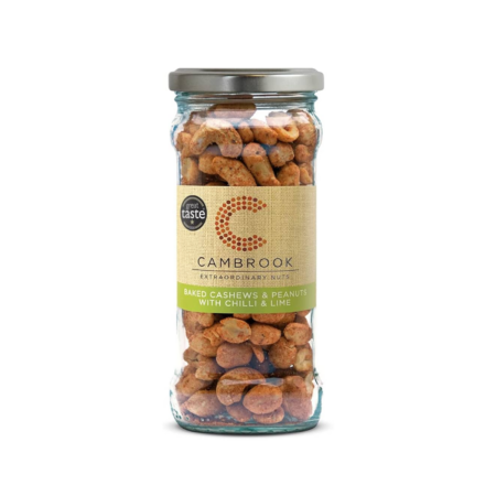 CAMBROOK CHILLI & LIME CASHEWS & PEANUTS