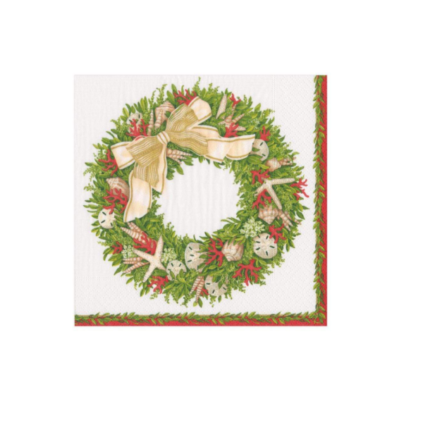 CASPARI SHELL WREATH NAPKIN