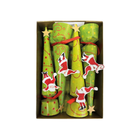 CASPARI TWIRLING SANTAS CRACKERS