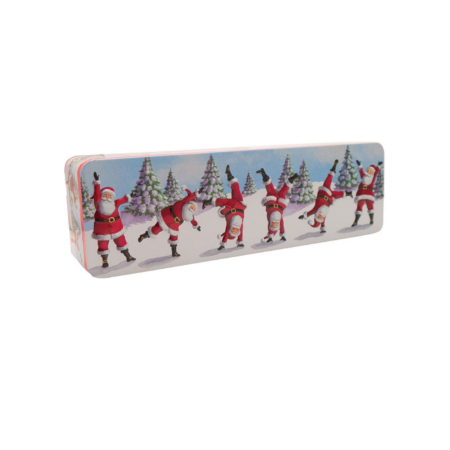 GRADMA WILD'S EMBOSSED DANCING SANTA TIN